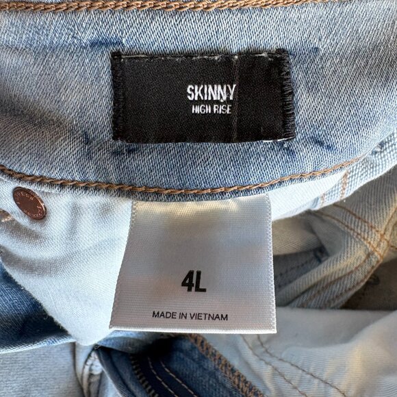 Express Light wash skinny jeans Size 4L - Picture 4 of 8